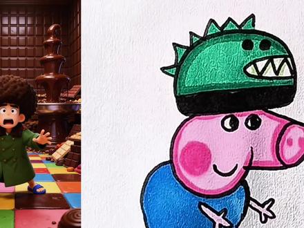 被关在充满巧克力的房间。 #简笔画