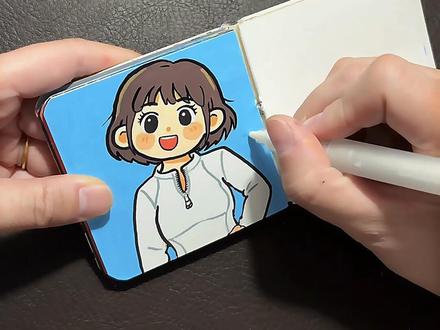 用丙烯马克笔给闺蜜画头像✌️
#热门 #丙烯马克笔 #零基础学画画 #简笔画 #手绘教程