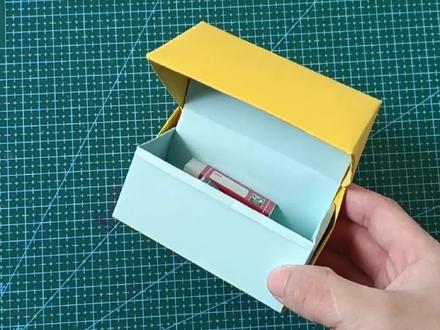 如何叠一个自锁式带盖折纸收纳盒,很实用的折纸教程#萌知计划 #创意手工 #手工 @抖音青少年