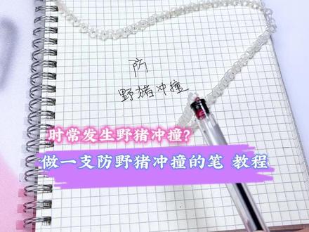 时常发生“野猪冲撞”?跟我一起做一支防野猪冲撞的笔吧
#手工DIY #手工制作 #野猪冲撞 #创意