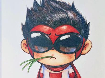 忧郁全能马克! 当全能马克学会了兔斯基的忧郁,这叼草的神态太对味了!#忧郁兔斯基 #忧郁叼草 #绘画教程 #手绘教程 #动漫手绘