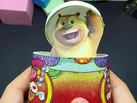 纸杯做的小玩具,也是超级好玩#手工diy #纸杯玩具 #手工