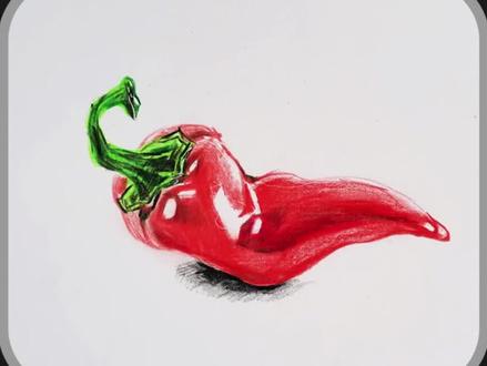 #彩铅 彩铅辣椒教程!一看就会!