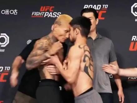 中国嘴炮李凯文真男人,说到做到,第一回合终结吕凯#ufc #综合格斗 #体育精神 #李凯文#ufc上海站 #李凯文