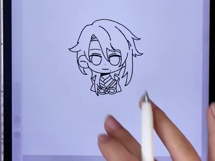 一笔不动!模糊线稿如何一秒变清晰? #插画 #板绘 #绘画教程 #零基础学画画 #画世界pro