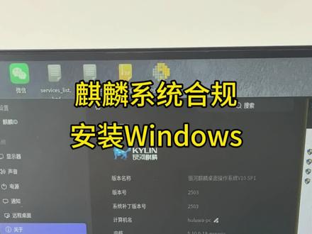 国产 #麒麟系统 #LINUX #安全 #合规 #安装win10系统