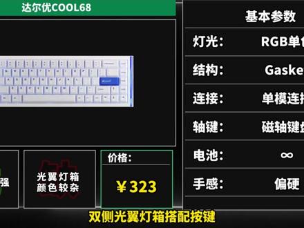 【2026年05月推荐】这次的游戏键盘推荐, 包含了100到1500元价位 ,包含一二三线主流品牌,全都是68键小配列,在此承诺,全程无广哟/纽曼 K68键盘/键盘/机械键盘/磁轴键盘/WOOTING 60/ROG玩家国度/小蜜蜂made68/学生党买得起 #FPS #键盘 #游戏键盘 #纽曼K68键盘 #端游@抖音精选官方账号 @抖音作者助手 @DOU+上热门