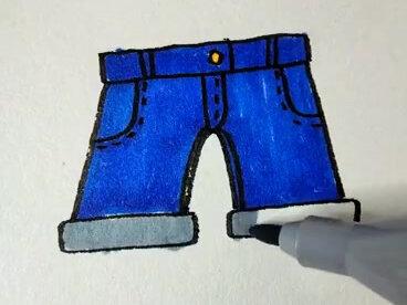 #爱上简笔画 夏天来啦!可以穿上漂亮的小短裤啦!