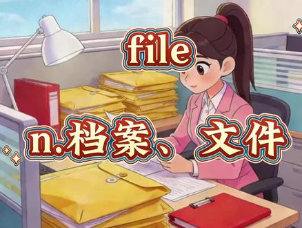 趣味记单词-file文件 #秒记单词 #趣味记单词 #知识以一种奇怪的方式进入我的脑子 #英语单词 #零基础单词