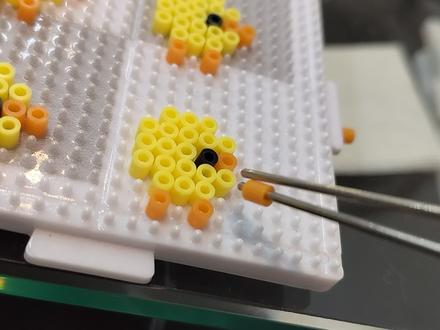 小鸡小鸡咯咯哒#小鸡 #拼豆