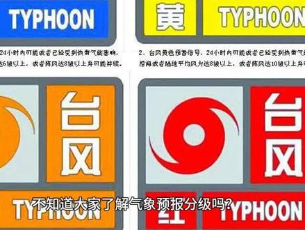 天气预警分级制度
