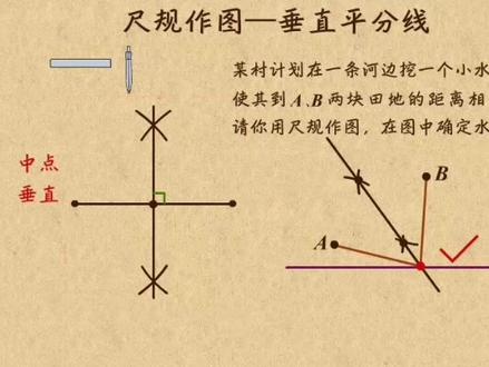 #初中 #数学 #八年级上册 #尺规作图—垂直平分线