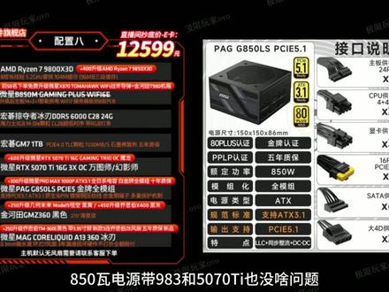 12599的9800X3D+5070Ti,一身名牌无丐~ #电脑配置分享 #电脑配置 #配置推荐 #diy电脑 #9800X3D