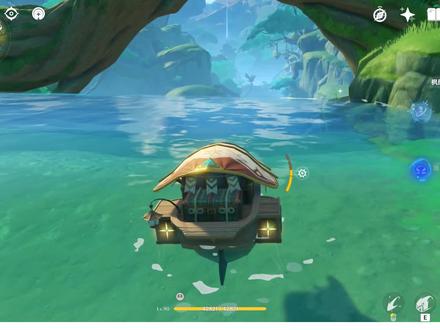 「原神」浪船也能飞天?奇怪的功能又增加了 #原神