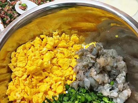 吃了那么多饺子最清爽的还得是韭菜虾仁鸡蛋馅#饺子馅 #年夜饭 #美食