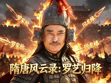 大漠银枪罗艺归降大隋,大隋一统天下,天下太平。 #隋唐英雄传 #罗艺的大漠银枪不敌杨林的囚龙棒 #电视剧剧情解说 #电视剧解说 #囚龙棒杨林