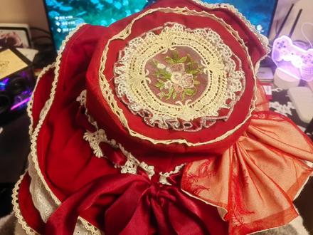 #四时花 四时花帽子教程~#洛丽塔#手工diy