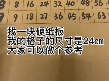 家里有学九九乘法表的小朋友们可以做起来,边玩边学#九九乘法表 #九九乘法表游戏手工制作教程