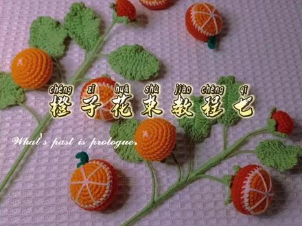 第七集: 橙子花束教程 #手工diy #钩针编织 #爱手工爱生活 #我的手工作品 #手工 #创意手工 #手工制作 #钩织教程 #毛线编织 #手工钩针编织