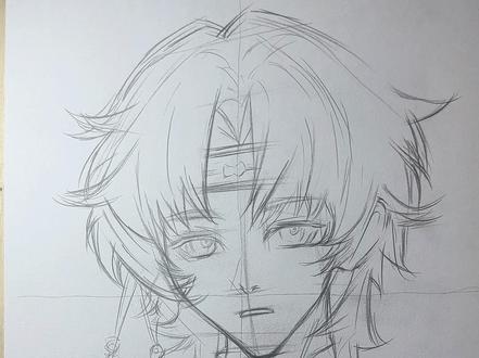 依旧十字起稿法,教您画一期超自然行动组角色帅气的零。 #绘画过程 #日常瞎画 #超自然行动组 #同学一起超自然吗 #超自然行动组零 @抖音小助手