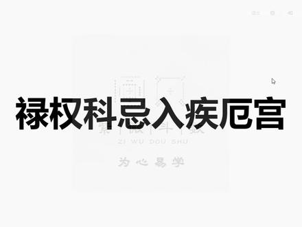32禄权科忌入疾厄宫