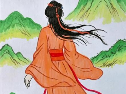 御剑飞行的古风人物怎么画#画画#简笔画##古风美人 #零基础学画画 #古风绘画教程