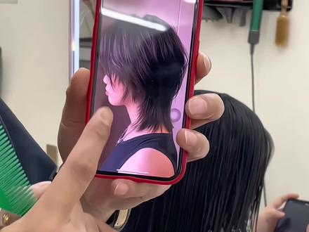 区域化流程裁剪//复制图片发型// 就和呼吸一样简单 #复制发型 #美发技术分享 #狼尾发 #大龙区域化流程裁剪