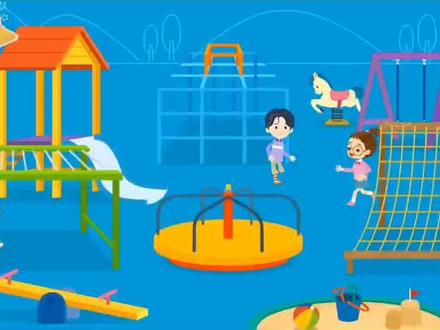 #幼儿英语启蒙 #英语启蒙 看动画学单词 游乐场篇 Playground