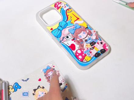 依旧作品没有直播好看系列👀 #滴胶手机壳 #手绘手机壳#大表姐