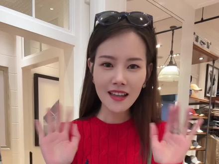 姐妹们赶紧买起来#拉夫劳伦 #红色系 #红色绞花毛衣