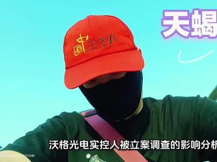 #沃格光电实控人被立案调查股价一字跌停……
