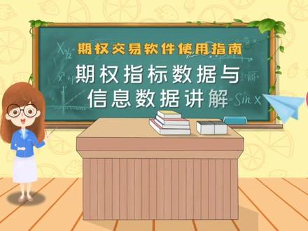 【软件操作指引】期权指标数据与信息数据讲解