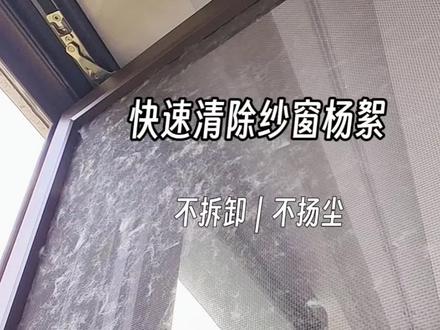 不拆纱窗 快速清除杨絮小妙招 不拆纱窗,快速清除杨絮的小妙招。杨絮漫天的季节,纱窗上附着的杨絮总是让人很头疼,今天分享一招,简单实用且有效。#纱窗的清洗 #不拆卸洗纱窗 #杨絮满天飞 #杨絮满天飞的季节又到了 @DOU+上热门