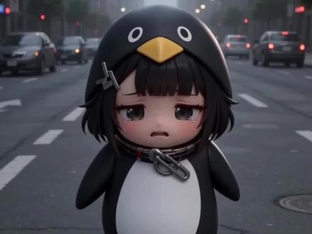 小企鹅真的快乐吗? #咕咕嘎嘎 #咕咕嘎嘎小企鹅 #Ai