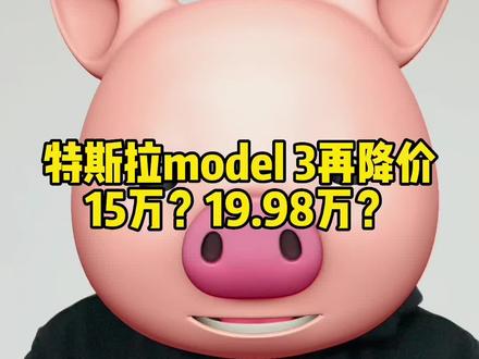 特斯拉model3会降到15万吗 #特斯拉 #比亚迪 #新能源领航计划
