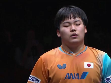 日乒新星扶着墙痛哭!怒摔箱子发泄情绪,终究打不过王楚钦 #松岛辉空