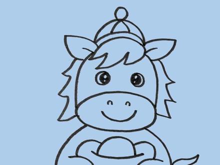 用数字6和0画马年的发财马 #画画 #简笔画 #简笔画教程