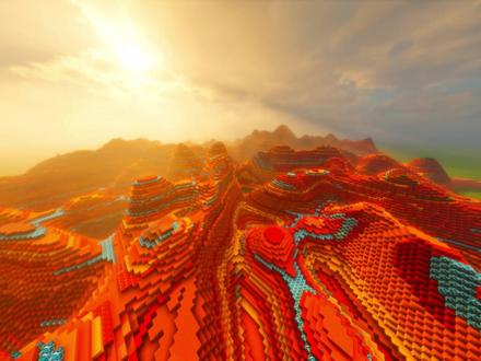 #文旅在线求MC博主共创 你说你想来张掖七彩丹霞看看,于是我们在mc 里还原了出来#我的世界 #MC进入文旅共创时代#抖音acg新春会 #青年创作者成长计划 @如意甘肃(甘肃省文旅厅官方号) @张掖文旅 地图鸣谢@羊乐多·