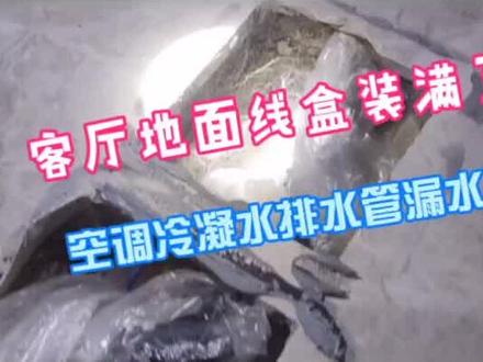 空调冷凝水漏水了也可以检测出来!#水管漏水 #房屋漏水 #精准定位测漏 #卫生间防水 #室内漏水