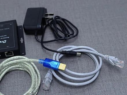 帝特RS232串口转以太网服务器通讯测试,硬件连接教程。#串口服务器 #物联网 #帝特