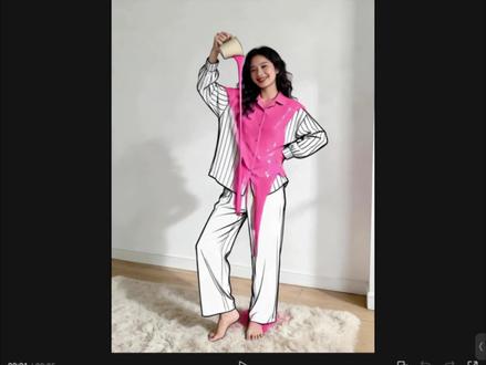 “填色变装”效果教程 #图片设计 #AI工具 #AI设计 #剪辑教程 #变装