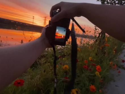 「如果朝霞会说话应该是:人间值得」 #摄影 #治愈 #取景器里的世界