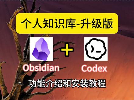 用Obsidian+AI搭建个人知识库-升级版,分享升级后的功能和搭建方法#Obsidian #Codex #AI知识库 #知识博主 #干货分享 @DOU+小助手