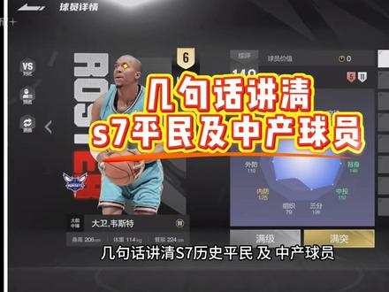 s7历史平民及中产球员数据及价格预测#美职篮全明星#2k手游#哈登