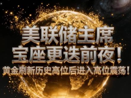 美联储主席宝座更迭前夜!黄金刷新历史高位后进入高位震荡! #经济 #财经 #硬核深度计划 #贵金属