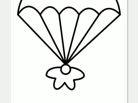 降落伞简笔画 降落伞这样画秒会,学不会你打我#简笔画 #一起学画画 #画画 #育儿简笔画 #绘画 @DOU+小助手