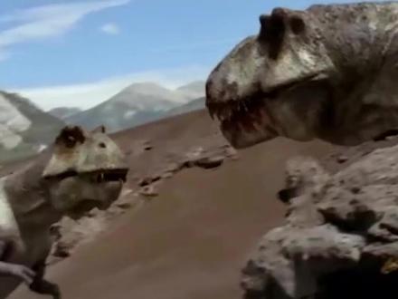 史前公园:为救幼崽,受伤霸王龙妈妈拼死反击,结局太让人心痛!#史前巨兽 #霸王龙 #纪录片