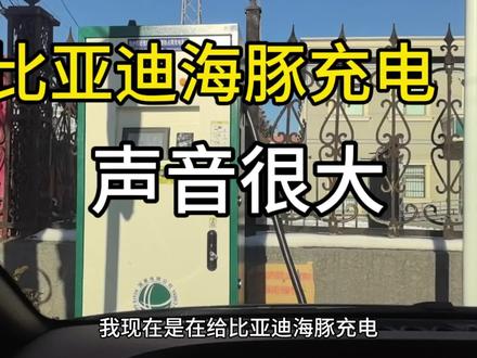 比亚迪海豚充电中开空调,声音咋这么大?#比亚迪 #比亚迪海豚 #充电 #电动汽车