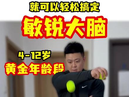 只需要两个球,轻松搞定敏锐大脑,4-12岁黄金期
#儿童大脑发育 #居家训练 #大人小孩皆可练 #大力锤锤