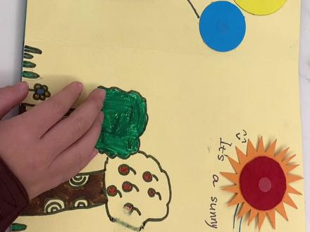 上周作业终于完成✅四季折叠书 #自制绘本 #亲子手工